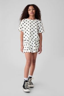 Gap White Dotted Skort Outfit Set (4-13yrs) (876168) | €29