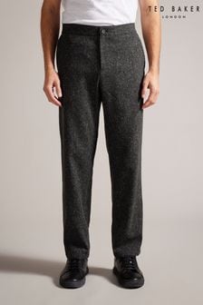 灰色 - Ted Baker Wide Fit Lopus Wool Rich Trousers (876357) | NT$4,670