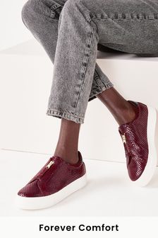 Berry Red Regular Forever Comfort® Chunky Zip Trainers (876540) | 17 €