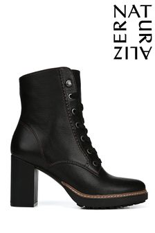 Negru - Naturalizer Leather Callie Ankle Boots (876629) | 1,104 LEI