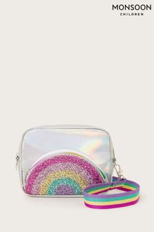 Серебристая сумка с разноцветным принтом Monsoon (876633) | €20