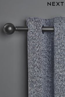 Black Ball Finial Extendable Curtain 35mm Pole Kit (876989) | €86 - €112