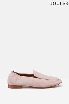 Joules Sloane Narrow Fit Pink Suede Loafers (877500) | ₪ 276