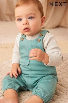 Baby Dungarees And Bodysuit Set (0mths-2yrs)