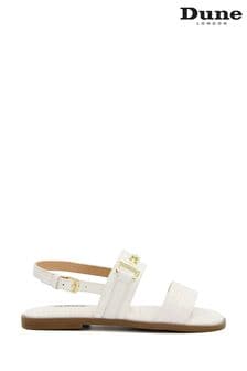Dune London Lemon-Pie Snaffle Detail White Sandals (878068) | €34