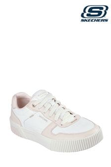 White platform skechers cheap