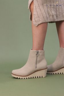 Lunar Natural Kingsley Stone Ankle Boots