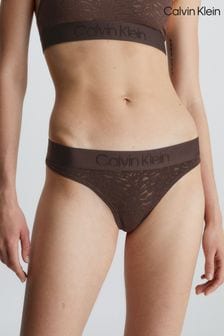 Drewno - Calvin Klein Intrinsic Lace Thong (878642) | 80 zł