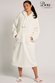 Boux Avenue Cream Fleece Longline Cosy Supersoft Blanket Hoodie (878829) | €26