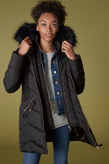 Faux Fur Padded Jacket