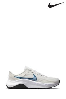 Nike White/Blue Legend Essential 3 Gym Trainers (879194) | kr844