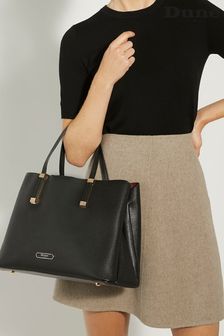 Dune London Black Large Unlined Dorries Tote Bag (879296) | €117