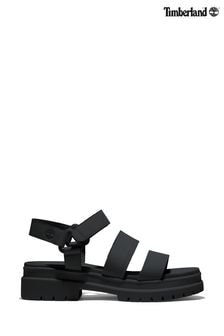Timberland London 3 Strap Black Sandals (879340) | $164