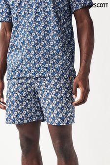 Lyle & Scott Navy Floral Print Resort Shorts