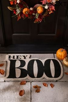 Black & White Halloween Boo Doormat (880900) | kr210