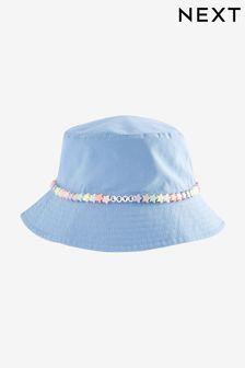 Blue Beaded Bucket Hat (3-16yrs) (880950) | KRW19,200 - KRW25,600