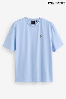 Bleu clair - T-shirt Lyle & Scott grande taille à col à pointe (881020) | €41