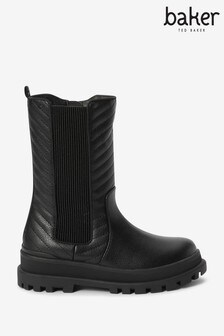 Baker By Ted Baker Black Quilted Calf Boots (881464) | KRW90,300