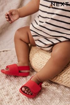 Red Baby Slider Sandals (0-24mths) (881550) | 40 QAR