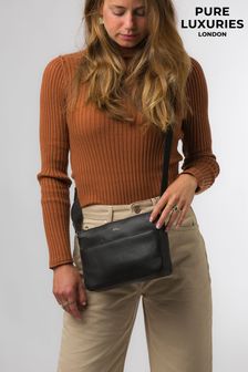 Pure Luxuries London Amber Nappa Leather Cross-Body Bag (881701) | SGD 114