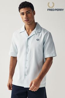 Fred Perry Textured Revere Collar Resort Short Sleeve Shirt (882014) | €134