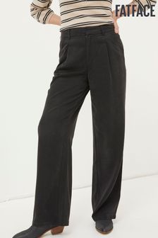 Черный - Широкие брюки с драпировкой Fatface Blake (882475) | €43