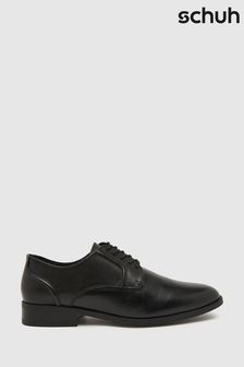 Schuh Reilly Leather Lace-Up Black Shoes