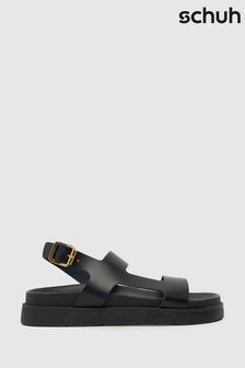 黑色 - Schuh Tasmin Chunky Leather Sandals (883041) | NT$2,240