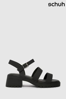 أسود - Schuh Taffy Heeled Sandals (883065) | 21 ر.ع