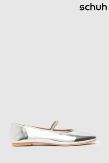 Schuh Silver Louella Mary Jane Ballerina Shoes
