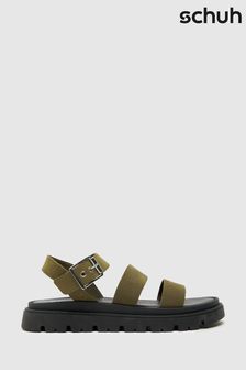 Schuh Tina Chunky Leather Sandals (883441) | $113