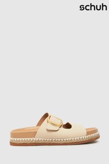 棕色 - Schuh Tish Double Buckle Sandals (883447) | NT$2,330