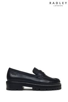 Radley London Thistle Grove Chunky Penny Black Loafers (883493) | $205