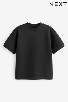 Black Relaxed Fit Heavyweight T-Shirt (3-16yrs) (883861) | kr91 - kr167