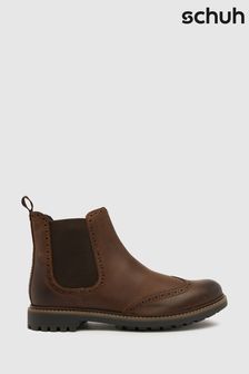 Schuh Damian Brogue Brown Boots (884234) | $154