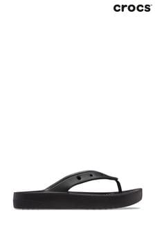Black - Crocs Classic Platform Flip Flops (884749) | kr640