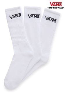 White - Vans Mens Classic Crew Socks (885257) | kr330