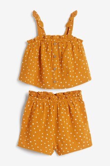 Ensemble coordonné avec chemisier et short (3 mois - 7 ans)