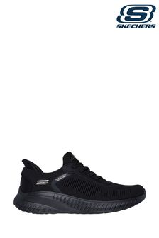 Skechers Black Bobs Squad Chaos Current Muse Slip In Trainers (885351) | OMR36