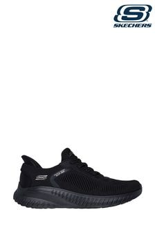 Skechers Black Standard Fit Slip-ins: BOBS Sport Squad Chaos Trainers (885351) | $118