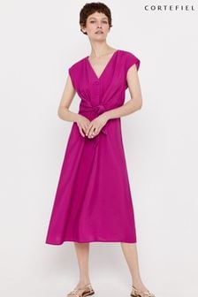 Cortefiel Pink Tie Waist Dress (885466) | €35