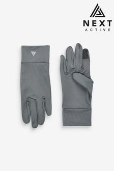 Szary - Sportowe rękawiczki do biegania (885562) | 42 zł