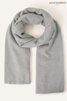 Accessorize Grey Grace Supersoft Blanket Scarf (885739) | LEI 131