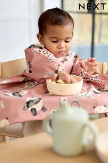 Pink Animal Long Line Baby Weaning and Feeding Bib (6mths-3yrs) (885746) | 72 SAR - 78 SAR