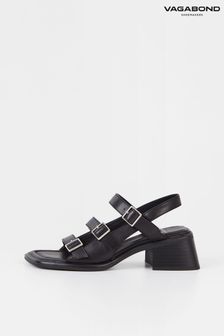Vagabond Ines Buckle Black Sandals (885753) | €146