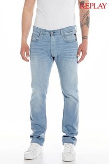 Jasnoniebieski - Luźne jeansy Replay Rocco z prostymi nogawkami (885830) | 885 zł