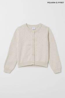 Polarn O Pyret Natural Organic Knitted Bobble Cardigan (885919) | 24 €