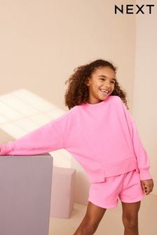 Fluro Pink Crew Sweatshirt Top (3-16yrs) (886443) | €14 - €21