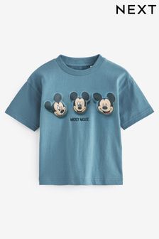 Blue Padded Mickey Short Sleeve T-Shirt (3mths-7yrs) (886785) | OMR4 - OMR5