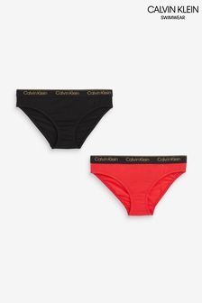Czerwony - 2 par bawełnianych majtek bikini Calvin Klein Modern (887779) | 72 zł